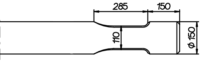Stampfmeissel 1200 mm für Chicago Pneumatic CP 2250 / RX 29 / RX 30
