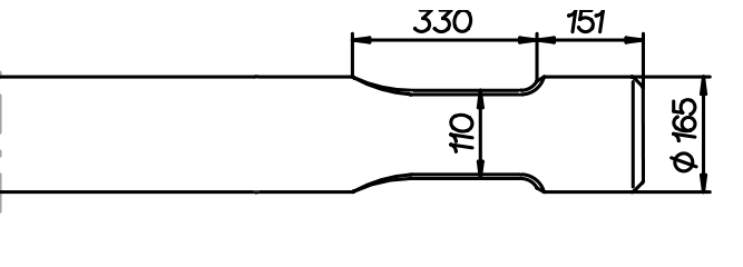 Spitzmeissel 1350 mm für Chicago Pneumatic CP 3050 / RX 45 / RX 46