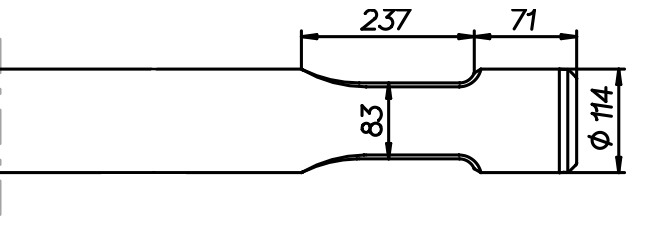 Flachmeissel (quer) 1000 mm für Montabert BRH 501 / 570