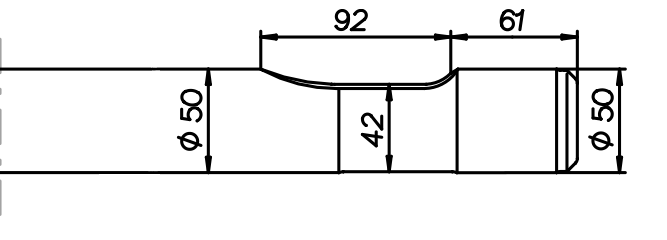 Flachmeissel (quer) 510 mm für Bobcat B 600 / B 700
