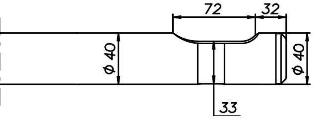 Breitmeissel (quer) 440 mm für Bobcat B 290 / B 300