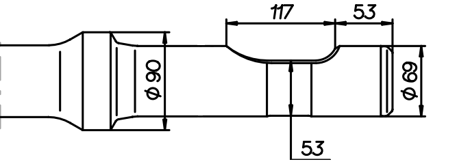Flachmeissel (quer) 650 mm für Bobcat HB 980