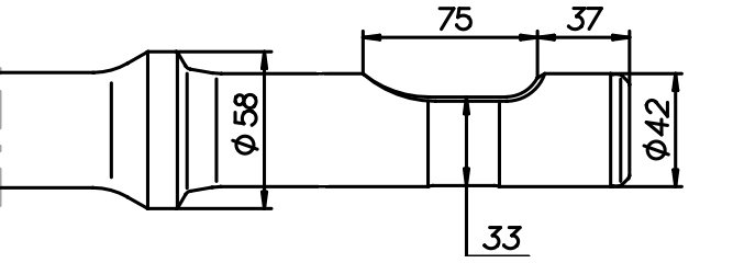 Asphaltspaten (parallel) 400 mm für Neuson NE 8