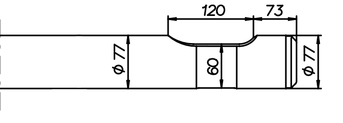 Breitmeissel (quer) 650 mm für Montabert SC 36