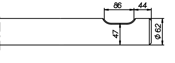 Breitmeissel (quer) 550 mm für Chicago Pneumatic CP 200 / RX 4