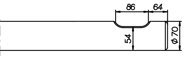 Spitzmeissel 740 mm für Atlas Copco PB 310 / AT 170