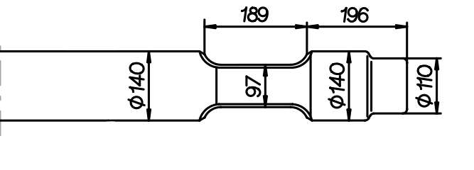 Spitzmeissel 1200 mm für Komatsu JTHB 190