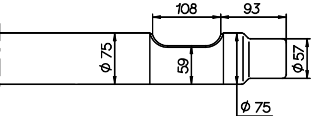 Flachmeissel (quer) 720 mm für JAB JB 30