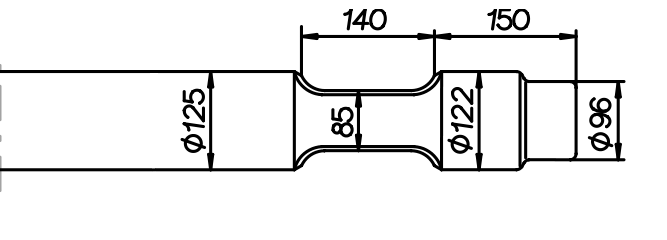 Stampfmeissel 1020 mm für JAB JB 71