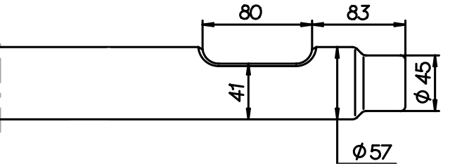 Flachmeissel (quer) 580 mm für NPK H-1-XA