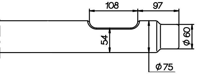 Spitzmeissel 720 mm für NPK H-3-XA/XE / H-2-X