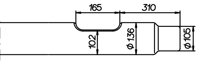 Flachmeissel (quer) 1200 mm für NPK H-12-X / H-12-XE