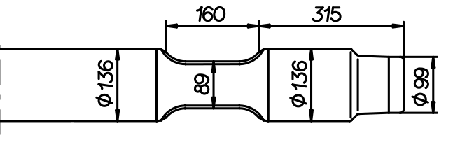 Stampfmeissel 1100 mm für NPK E-15-X / E-215
