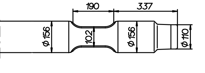 Flachmeissel (quer) 1450 mm für NPK E-224 / E-24-X