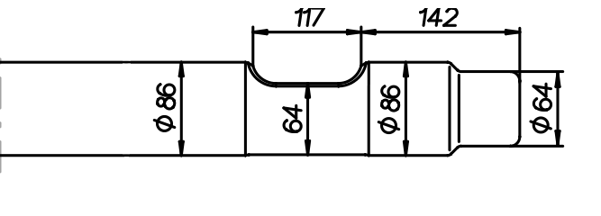 Spitzmeissel 890 mm für NPK E-205 / GH 4