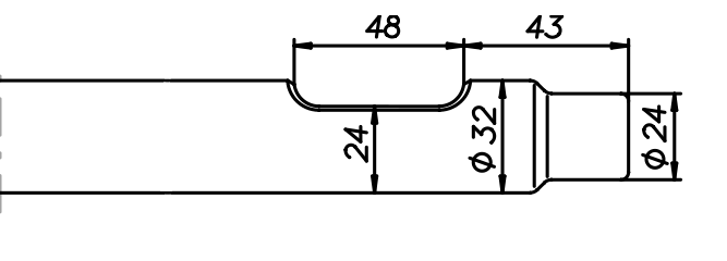 Asphaltspaten (parallel) 380 mm für NPK E-102