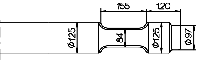 Stampfmeissel 1070 mm für Soosan SB 60