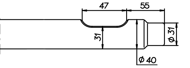 Spitzmeissel 420 mm für D&A 7 V