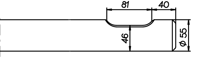 Stampfwerkzeug 500 mm für Socomec DMS 150 / 160 / 165