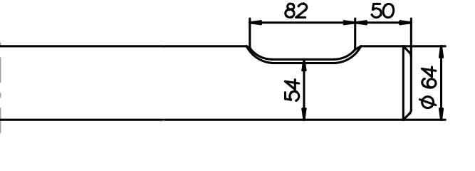 Asphaltspaten (parallel) 570 mm für Socomec DMS 220