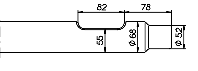 Flachmeissel (quer) 740 mm für Wimmer WH 4