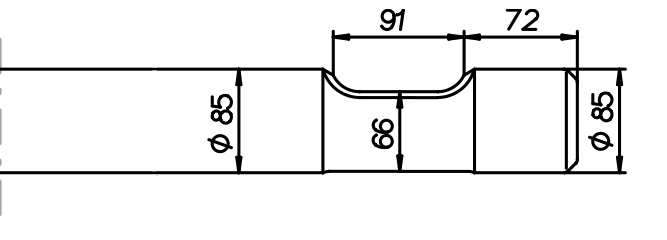 Breitmeissel (quer) 760 mm für MSB MS 300 / 300 H