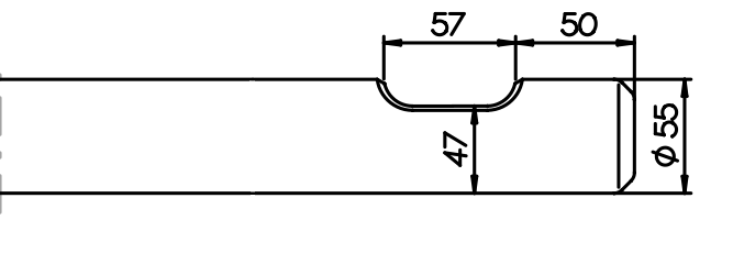 Flachmeissel (quer) 530 mm für Lifton LH 100 / 110