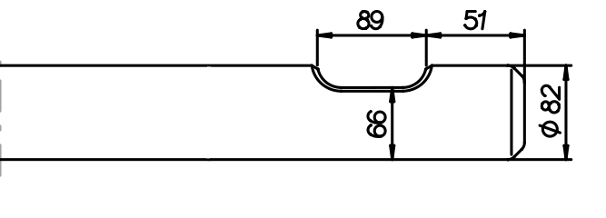 Breitmeissel (quer) 740 mm für Lifton LH 360