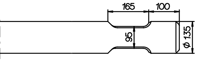 Spitzmeissel 1100 mm für Chicago Pneumatic CP 1800 H / CP 2000 H