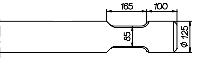 Stampfmeissel 1020 mm für Chicago Pneumatic CP 1400 H / CP 1550