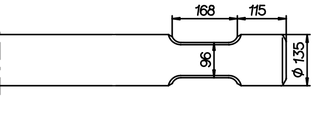 Stampfmeissel 1100 mm für Atlas Copco MB 1500