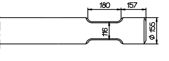 Stampfmeissel 1200 mm für Atlas Copco HB 2500