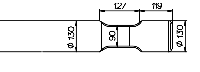 Stampfmeissel 1020 mm für CAT H 130 C / H 130s