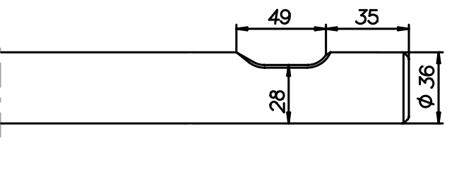 Asphaltspaten (parallel) 380 mm für CAT H 25 Ds