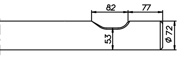 Stampfwerkzeug 670 mm für Rammer 555 / Sandvik BR 555