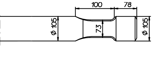 Breitmeissel (quer) 1000 mm für Rammer 1533 / Sandvik BR 1533