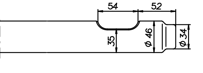 Asphaltspaten (parallel) 490 mm für Komac KB 150