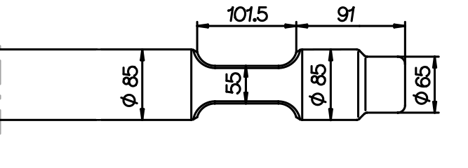 Flachmeissel (quer) 800 mm für JAB JB 40