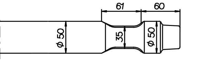 Stampfwerkzeug 480 mm für Drago DRH 80