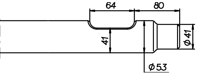 Stampfwerkzeug 500 mm für MSB Saga 30 / 30 H / 30 II