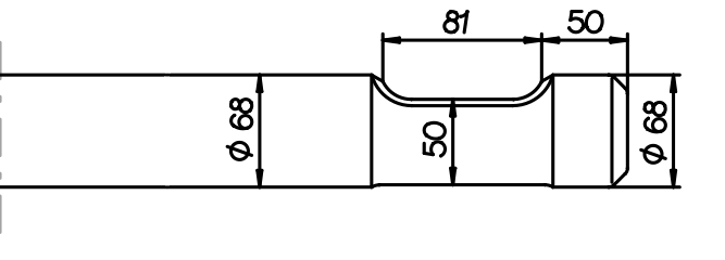 Spitzmeissel 610 mm für Furukawa F 5 / FX 55 / Kent KF 5