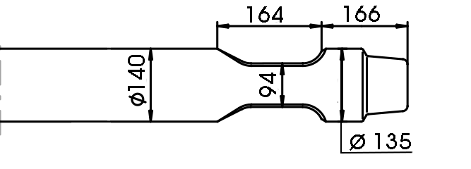 Stampfmeissel 1250 mm für Furukawa FXJ 275