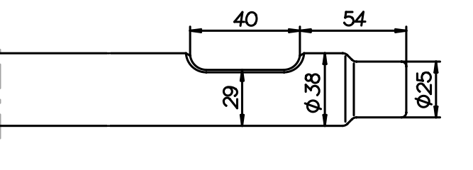 Flachmeissel (quer) 410 mm für Vistarini VH 60 / HBS 6