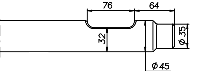 Flachmeissel (quer) 450 mm für Vistarini VH 90 / VHX 90 / HBS 9