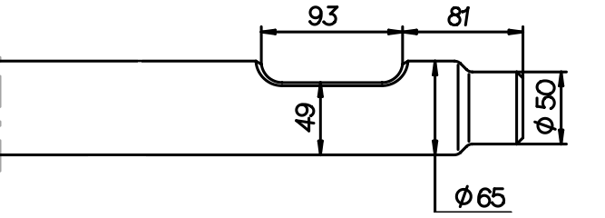 Flachmeissel (quer) 540 mm für Vistarini VH 220 / 240 / 250 / VHX 250 / 300 / 330 / 331 / HBS 25 / 31
