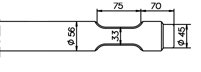 Breitmeissel (quer) 560 mm für Indeco HP 350 / MES 300 / 301 / 350 / 351 / UP 301 / 350 / 351