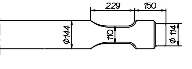Spitzmeissel 1300 mm für Euroram / Globram RM 145