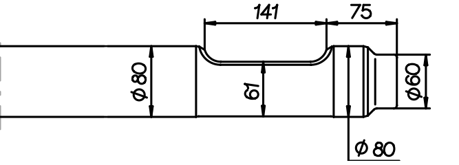 Flachmeissel (quer) 900 mm für Komatsu JKHB 401