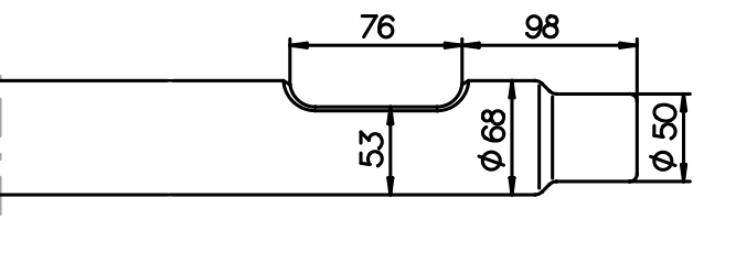 Spitzmeissel 740 mm für Bobcat 5060