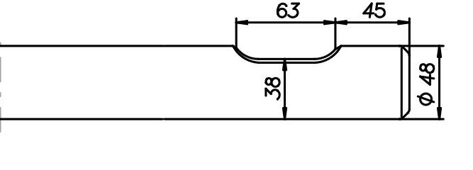 Breitmeissel (quer) 480 mm für Rotair OLS 95